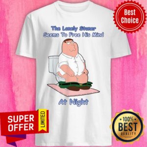 Top The Lonely Stoner Seems To Free His Mind At Night Shirt