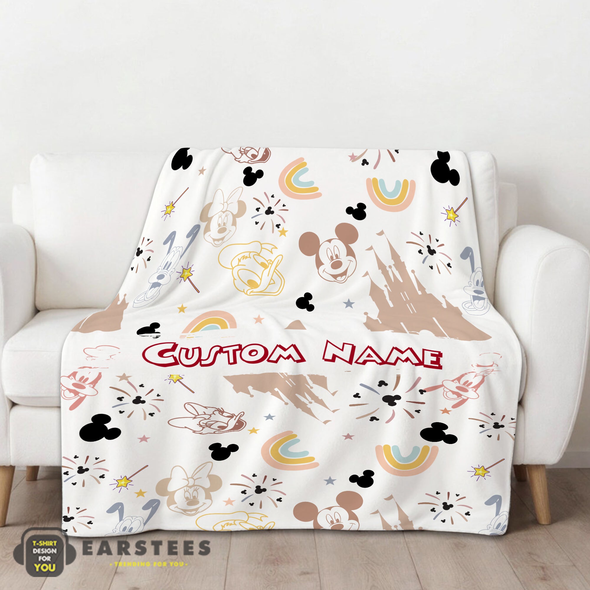 Good Disney Mickey Mouse & Friends Magical Mouse Castle Blanket Fleece Customized Blanket - Image 2