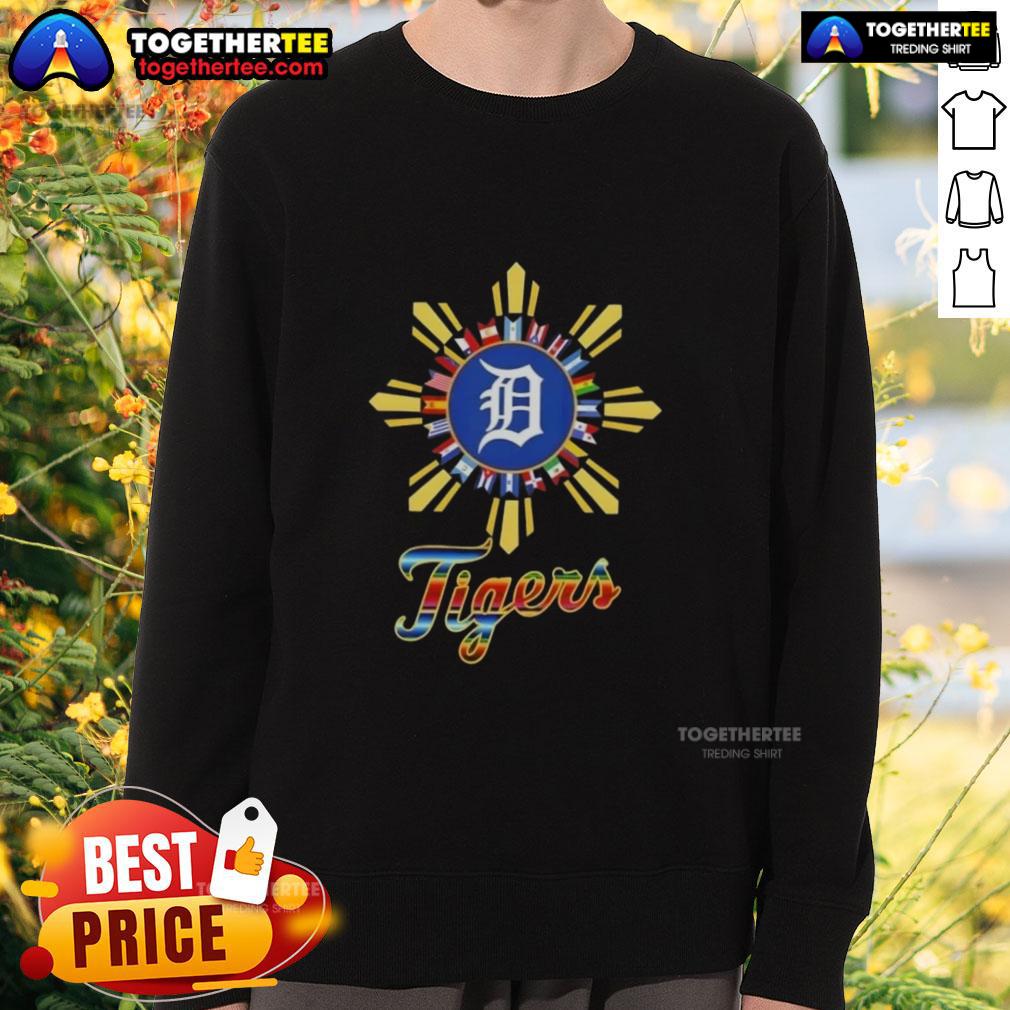 Premium 2025 Detroit Tigers Baseball X Hispanic T-Shirt - Image 5