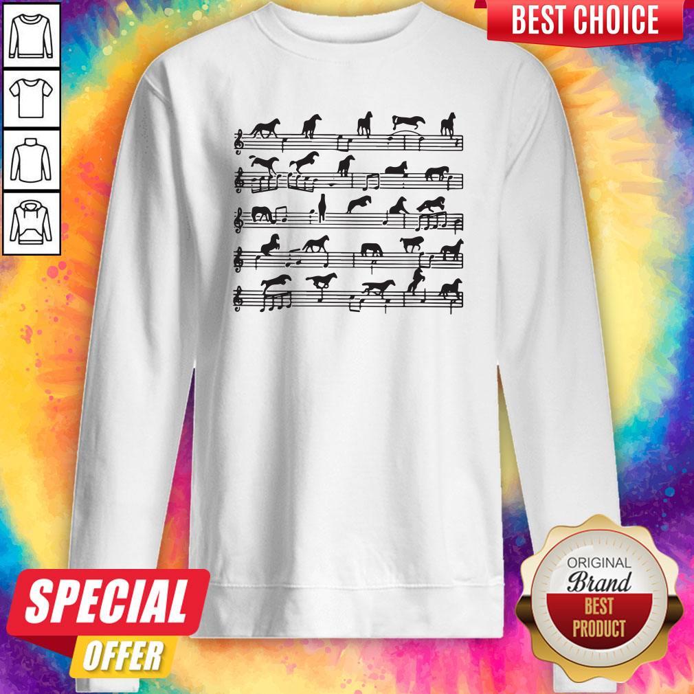 Awesome Horse Notes On Sheet Music Shirt - Image 2