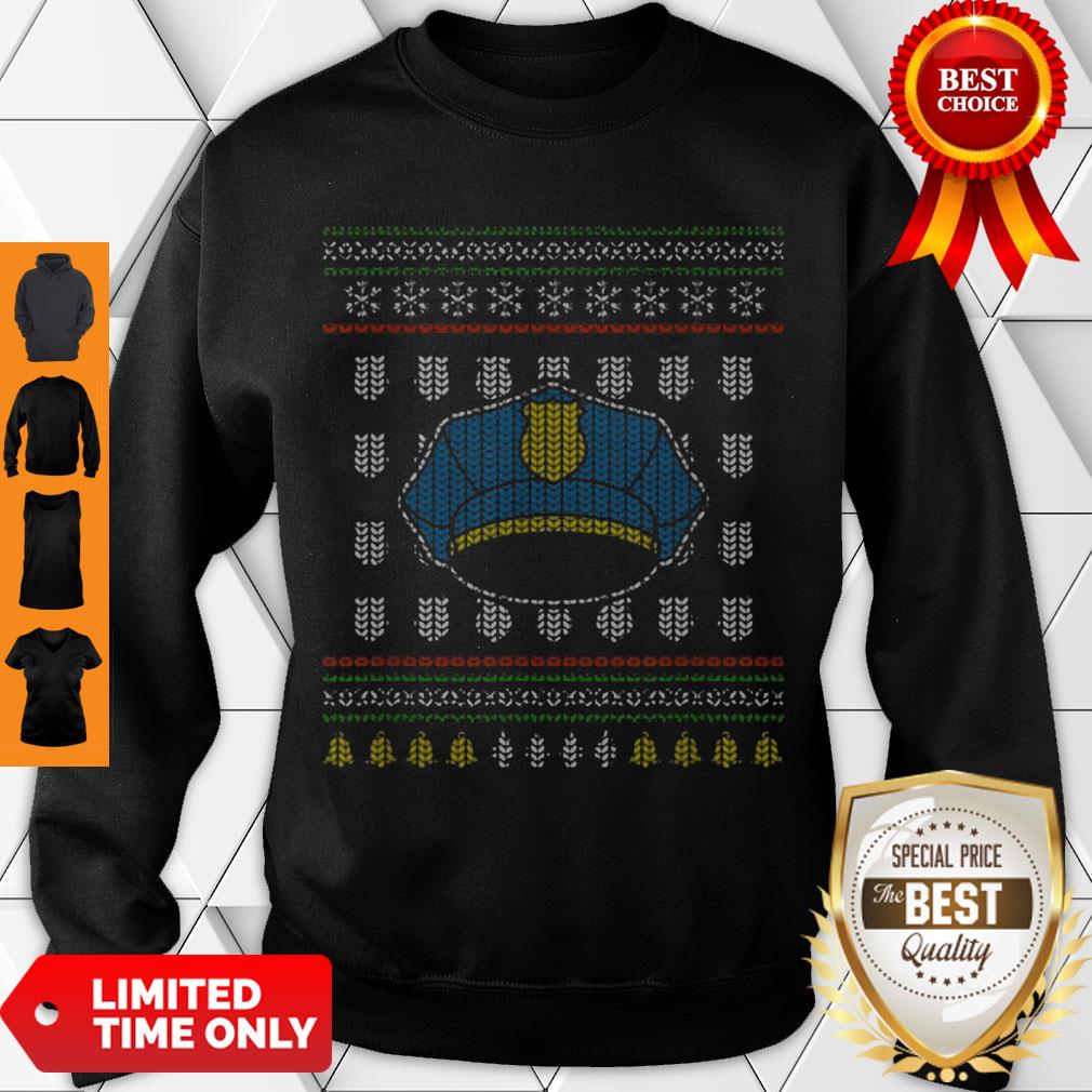Funny Police Officer Ugly Christmas Sweater Policeman Shirt - Image 2