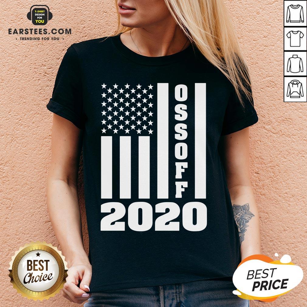Hot Ossoff 2020 American Flag Shirt - Image 3