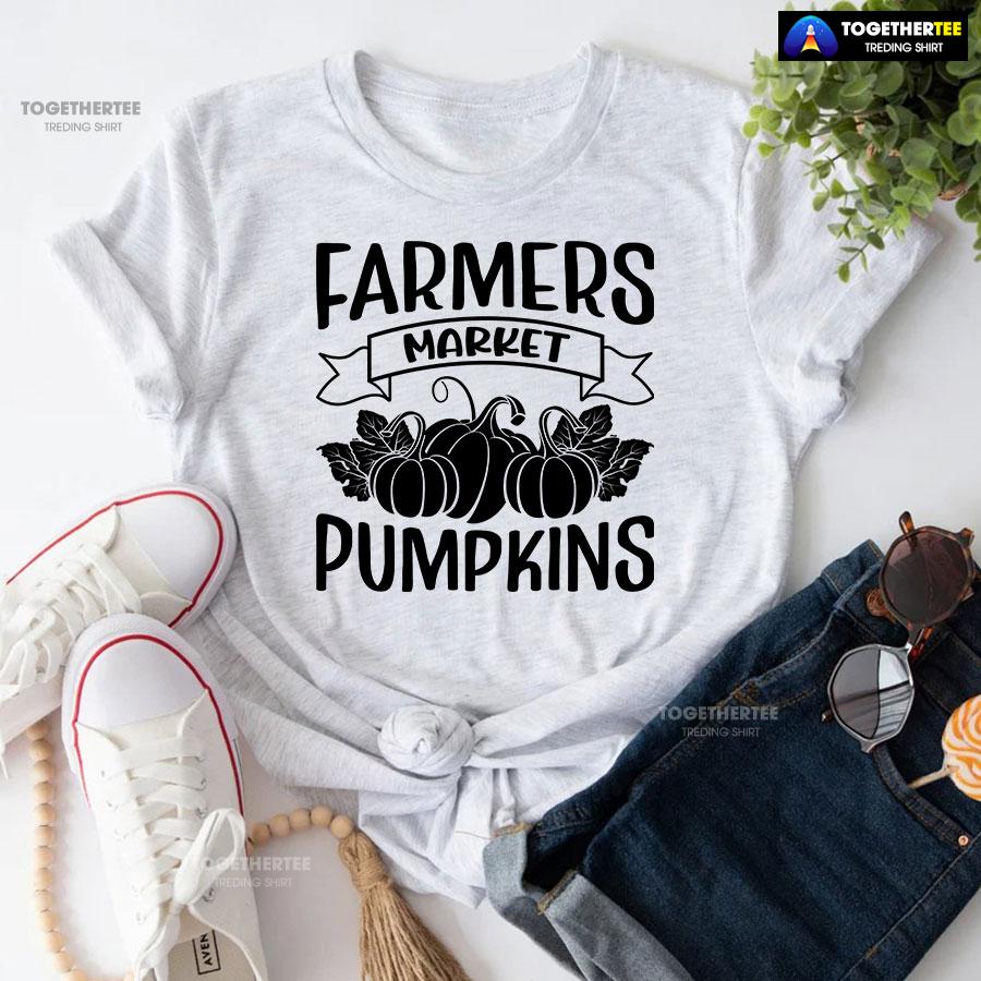 Farmers Market Pumpkins T-Shirt - Image 4