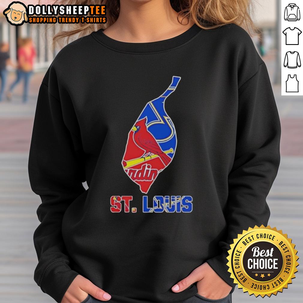 Nice St. Louis Sports Teams Graphic Transfer State T-Shirt - Image 5