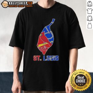 Nice St. Louis Sports Teams Graphic Transfer State T-Shirt