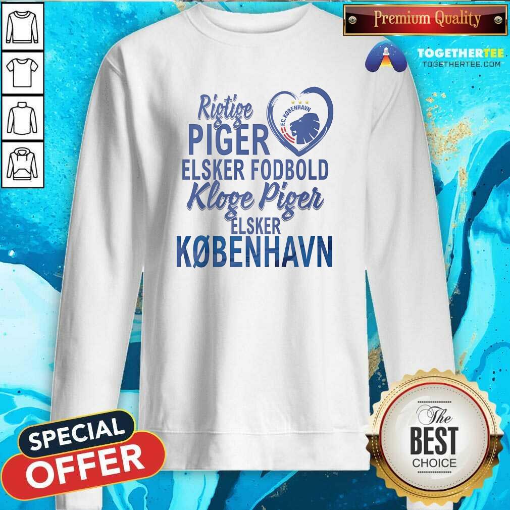 Pretty Real Women Love Football Smart Women Love Copenhagen FC T-Shirt - Image 4