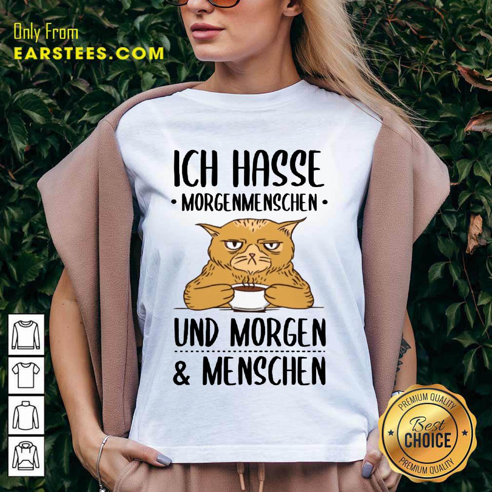 Hot Cat Ich Hasse Morgenmenschen Und Morgen Menschen Shirt - Image 5