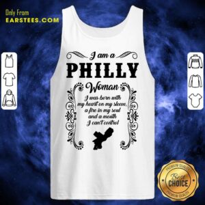 Alternative view of I Am A Philly Woman I Was Born With My Heart On My Sleeve Shirt