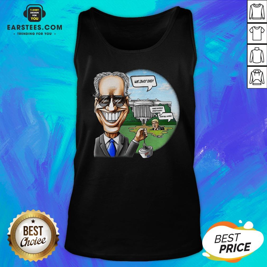 Nice Joe Biden Pulling The Swamp Plug 46th President We Just Did Shirt - Image 2