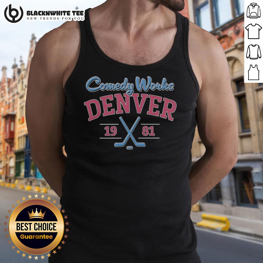 Awesome Comedy Works Denver Pioneers Est 1981 T-Shirt - Image 4