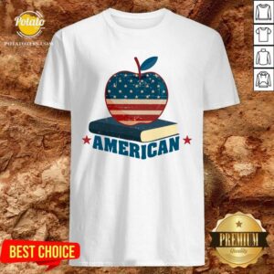 American Apple And Book 4th Of July Shirt