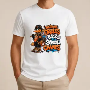 Baltimore Orioles Back to School Graffiti Shirt