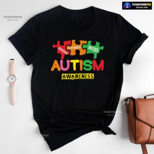 Accept Understand Love Puzzle Pieces Autism Awareness T-Shirt