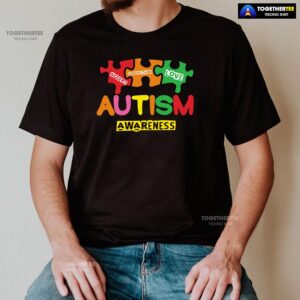 Alternative view of Accept Understand Love Puzzle Pieces Autism Awareness T-Shirt