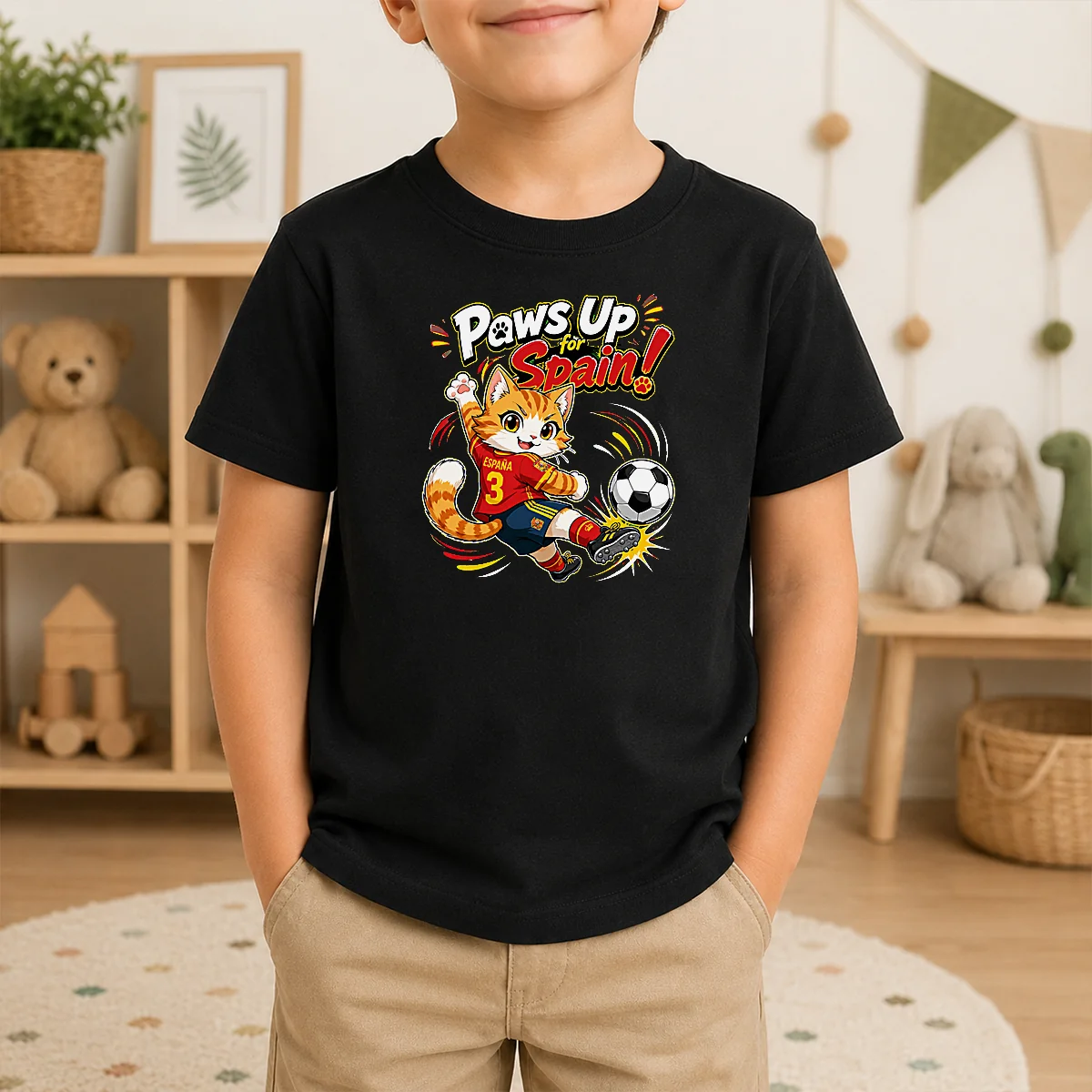 Official Spanish Soccer Cat Meme Anime Shirt - Image 9