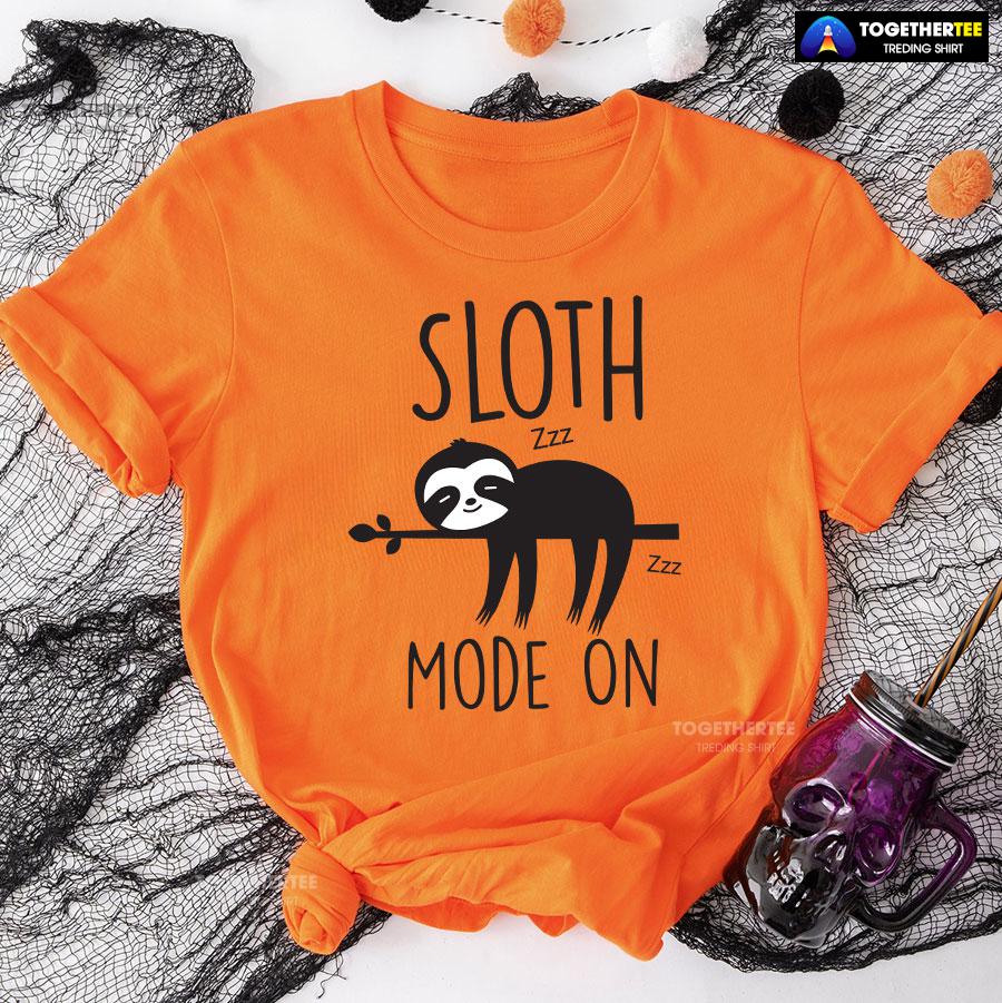 Sloth Mode On Zzz T-Shirt - Image 9