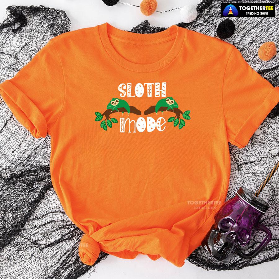 Sloth Mode Green Sloths T-Shirt - Image 9