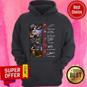 Alternative view of Funny Ac Dc Member Name Signatures Shirt