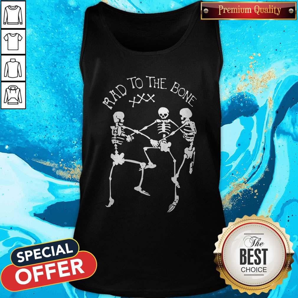 Skeleton Dance Rad To The Bone Halloween Shirt - Image 5
