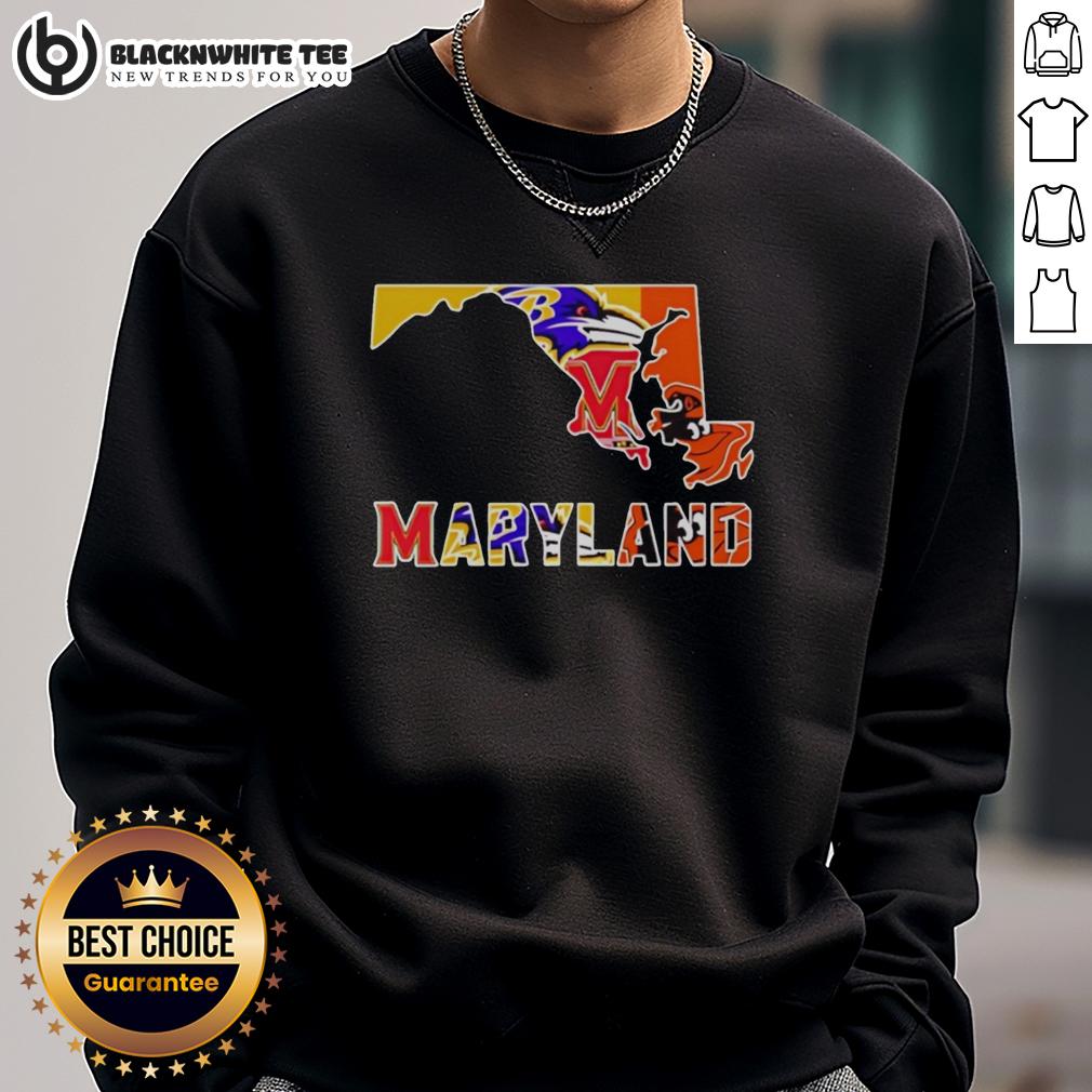 Good Maryland Sports Teams Graphic Transfer State T-Shirt - Image 5