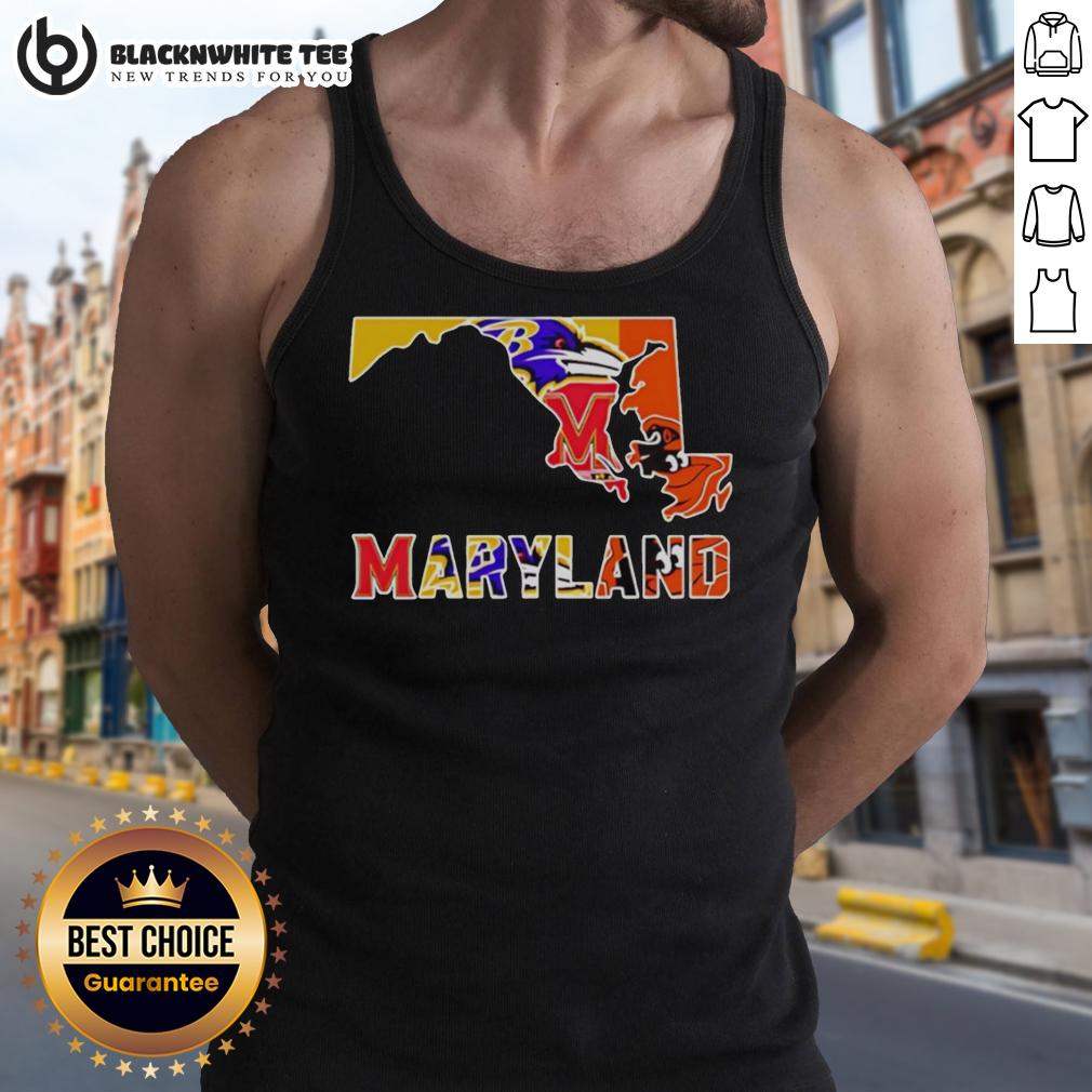 Good Maryland Sports Teams Graphic Transfer State T-Shirt - Image 4
