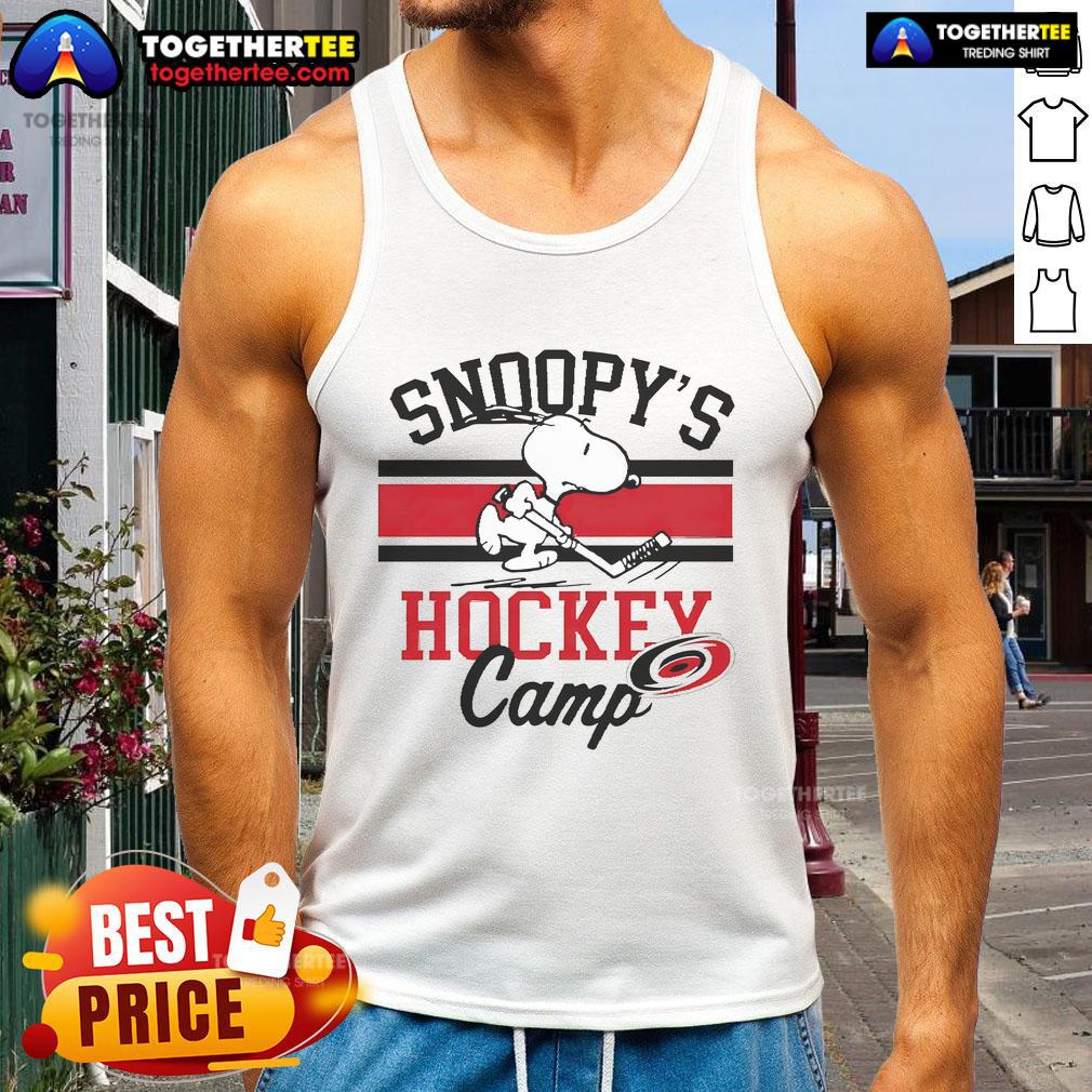 Good Snoopy Carolina Hurricanes Snoopy’s Camp T-Shirt - Image 4