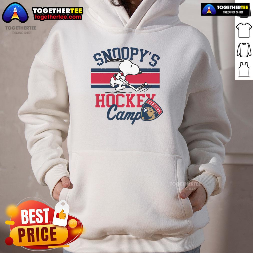 Good Snoopy Florida Panthers Snoopy's Camp Snoopy NHL All Teams T-Shirt - Image 2