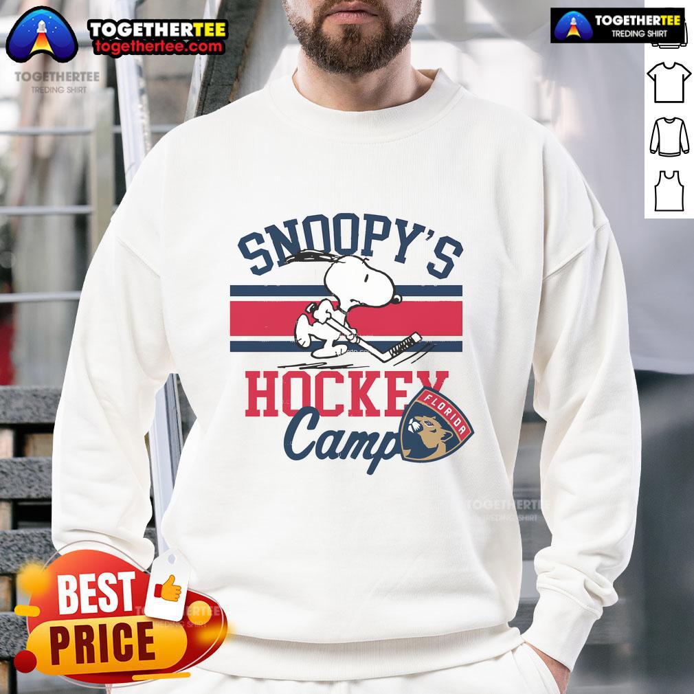 Good Snoopy Florida Panthers Snoopy's Camp Snoopy NHL All Teams T-Shirt - Image 5