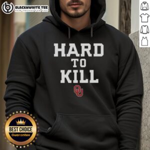 Alternative view of Nice Oklahoma Sooners Football Hard To Kill Logo T-Shirt