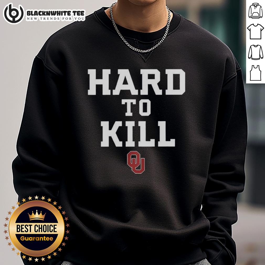 Nice Oklahoma Sooners Football Hard To Kill Logo T-Shirt - Image 5