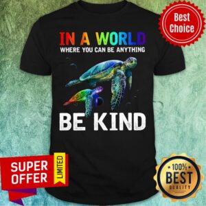 In A World Where You Can Be Anything Be Kind Totle Shirt