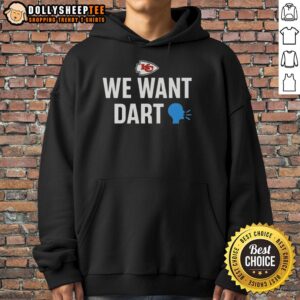 Alternative view of Pretty Kansas City Chiefs We Want Dart T-Shirt