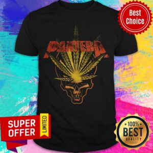 Premium Pantera Weed Leaf Skull Shirt