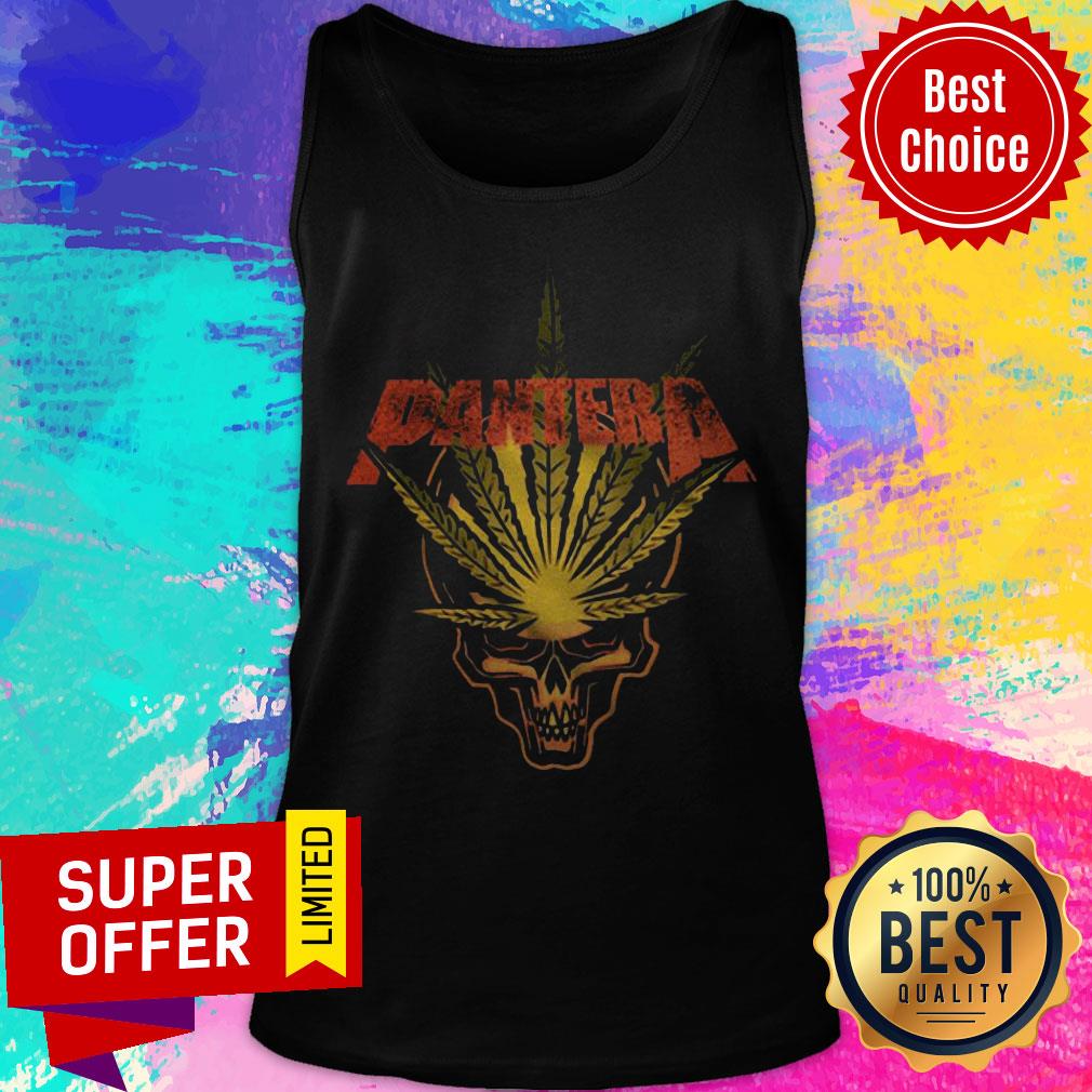 Premium Pantera Weed Leaf Skull Shirt - Image 5