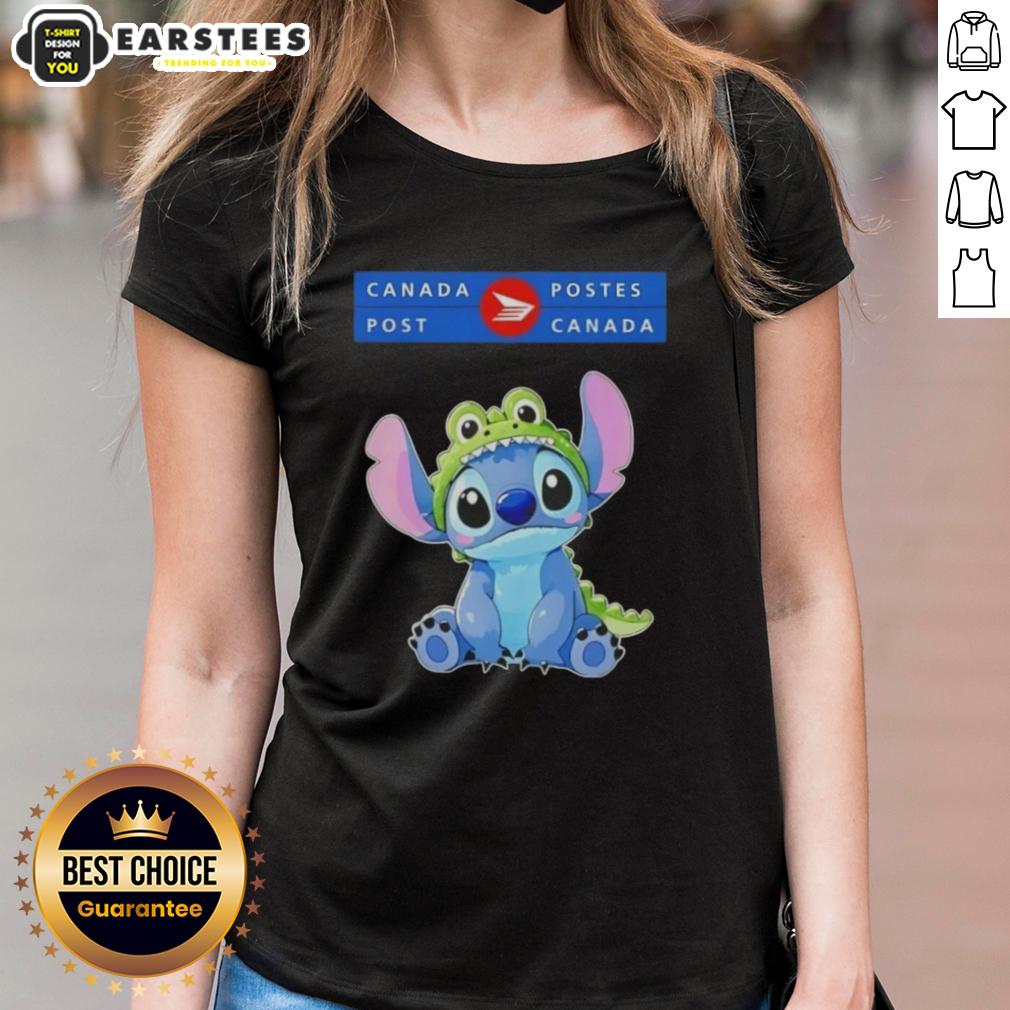 Awesome Stitch Cosplay Crocodile X Canada Post T-Shirt - Image 3
