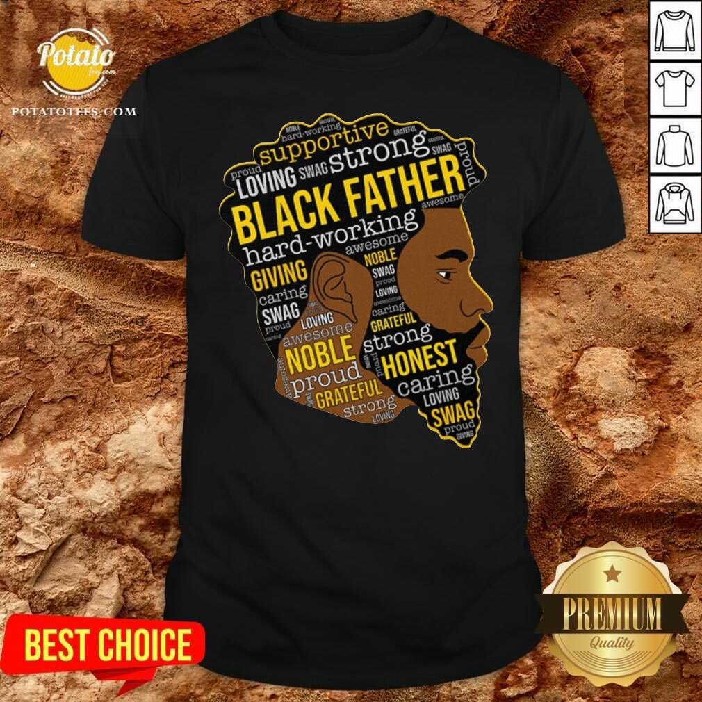 Premium Black Father Giving Working Shirt