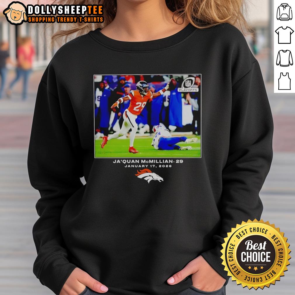 Good Ja'quan McMillian Denver Broncos Football 2026 NFL T-Shirt - Image 5