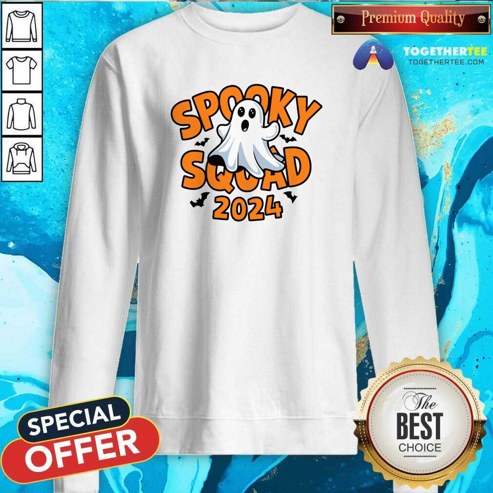 Awesome Spooky Squad Halloween 2024 T-Shirt - Image 4