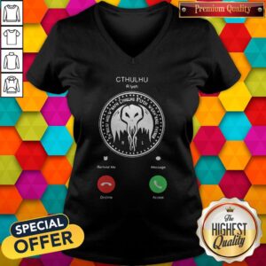 Alternative view of Official The Call Of Cthulhu Is Calling Shirt