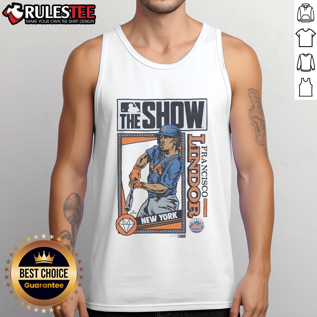 Awesome MLB The Show Mets Francisco Lindor T-Shirt - Image 4
