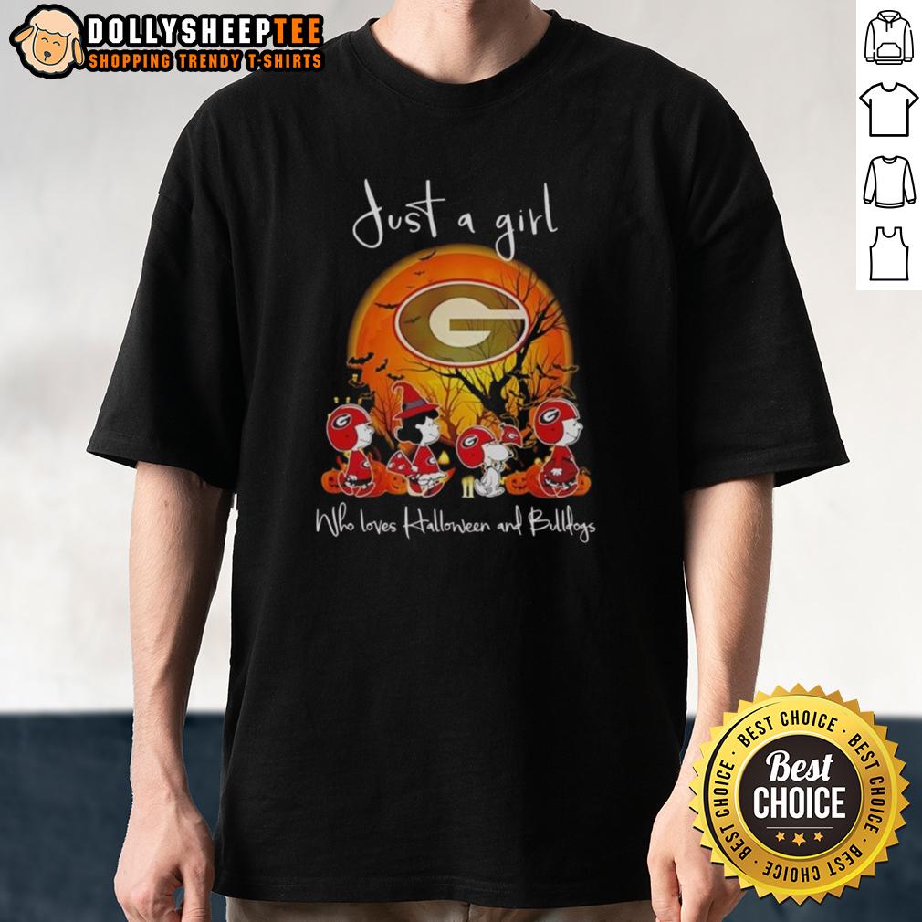 Nice Snoopy And Friend Georgia Bulldogs Football Who Lover Halloween And Bulldogs T-Shirt