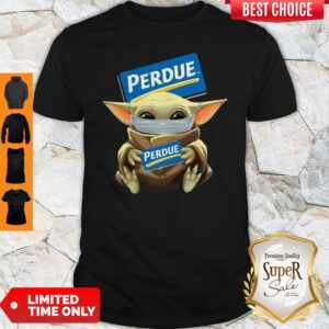 Awesome Baby Yoda Face Mask Perdue Shirt
