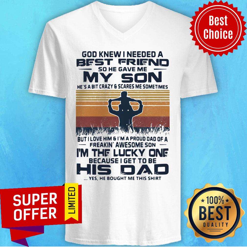 Vintage Daughter Dad I Am A Dad Of A Badass Daughter Shirt - Image 4