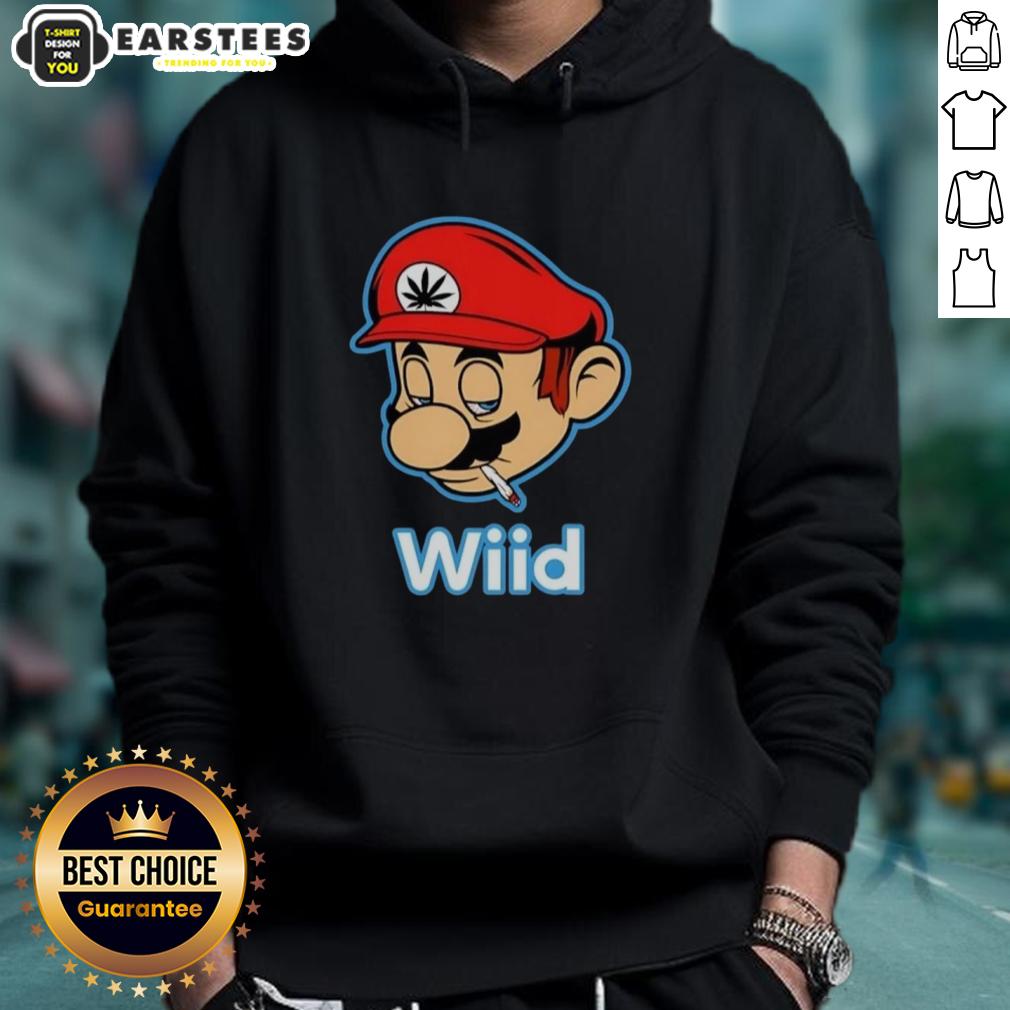 Premium Wiid Super Mario Smoking Weed T-Shirt - Image 2
