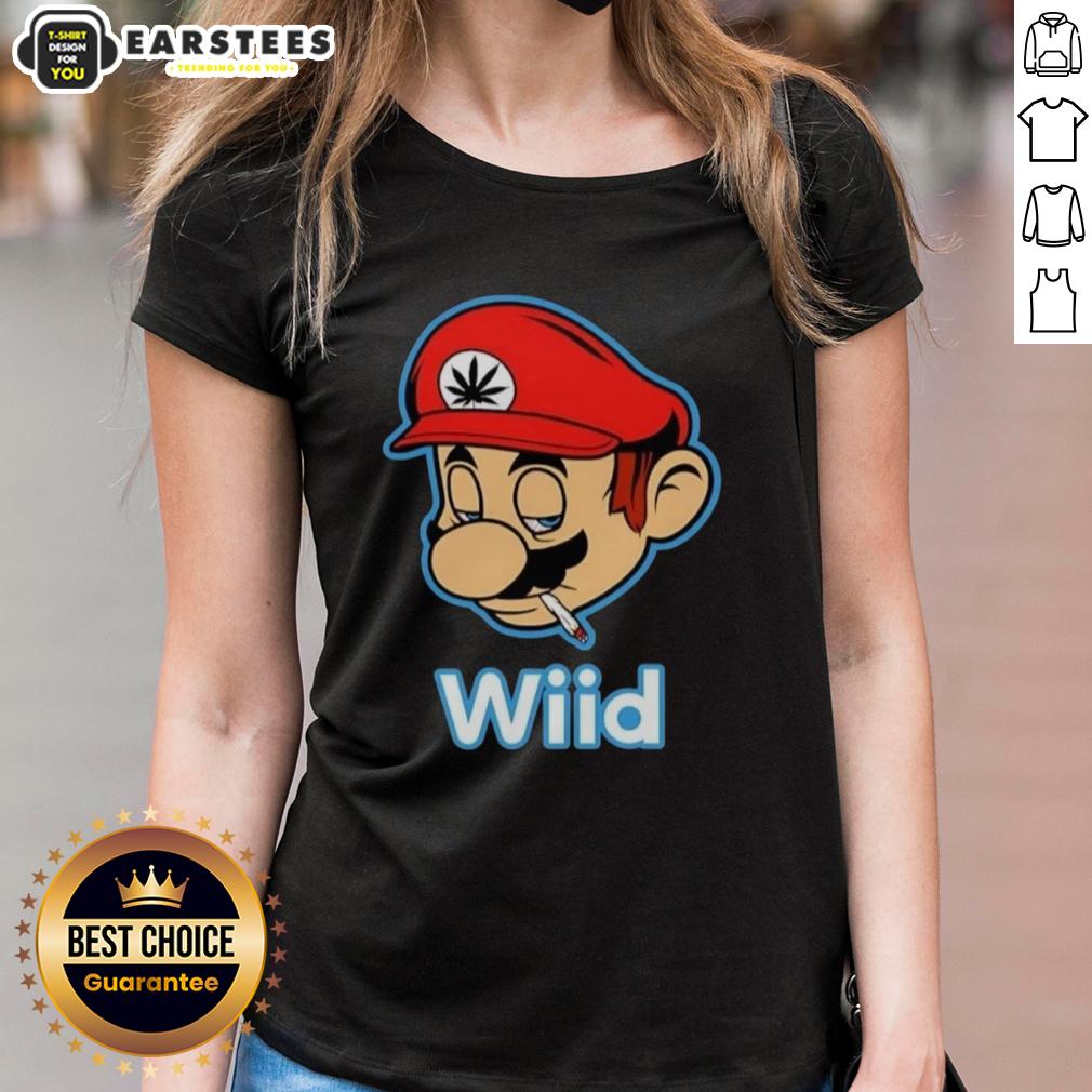 Premium Wiid Super Mario Smoking Weed T-Shirt - Image 3