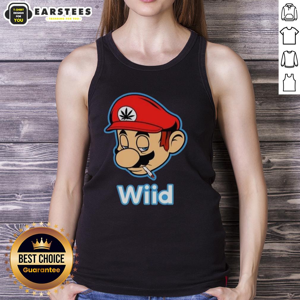 Premium Wiid Super Mario Smoking Weed T-Shirt - Image 4