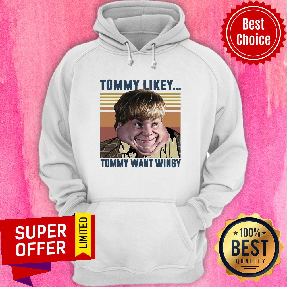 Awesome Tommy Likey Tommy Want Wingy Vintage Retro Shirt - Image 3