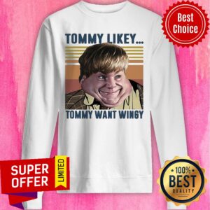 Alternative view of Awesome Tommy Likey Tommy Want Wingy Vintage Retro Shirt