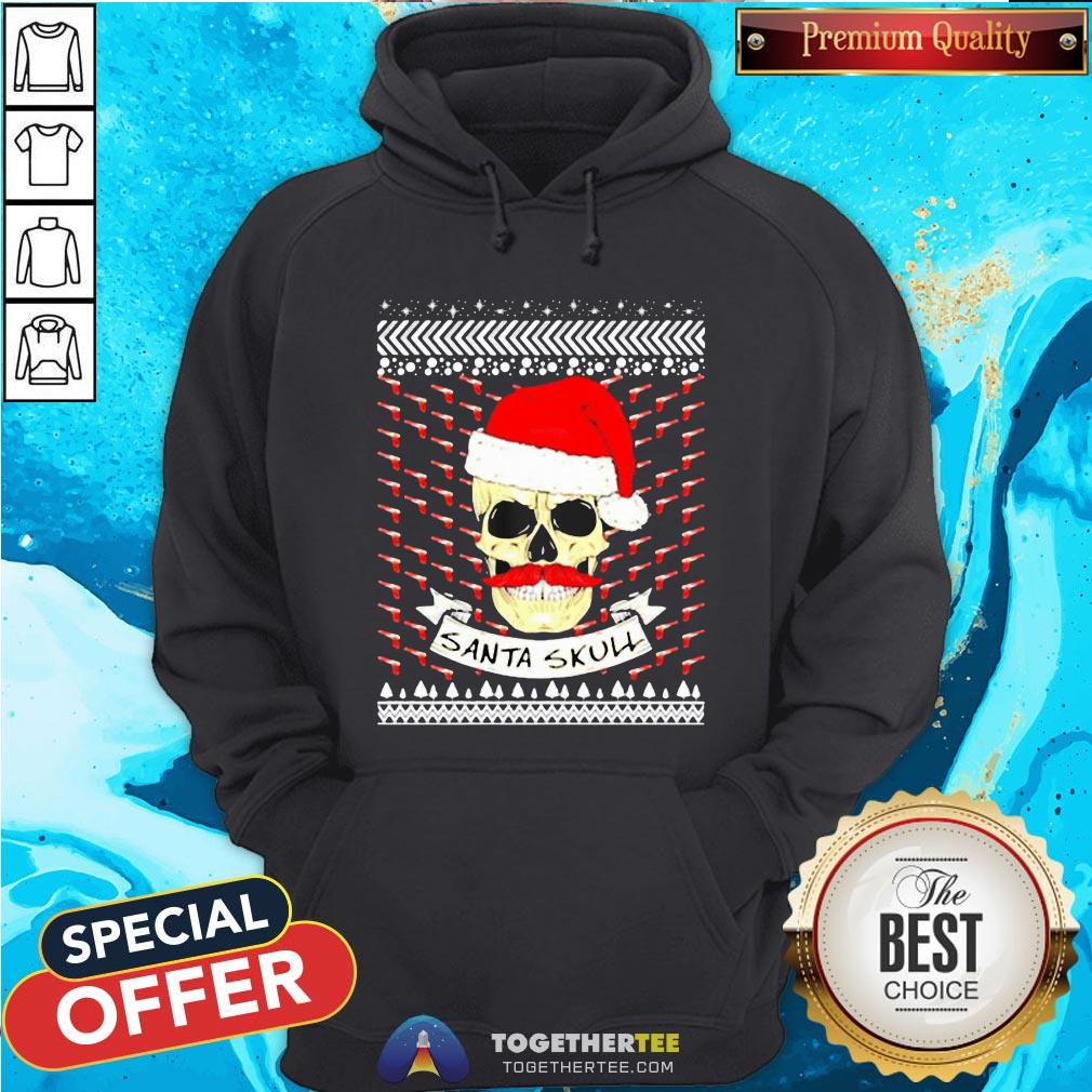 Official Santa Skull Ugly Christmas Shirt - Image 5