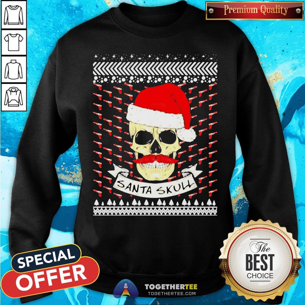 Official Santa Skull Ugly Christmas Shirt - Image 4